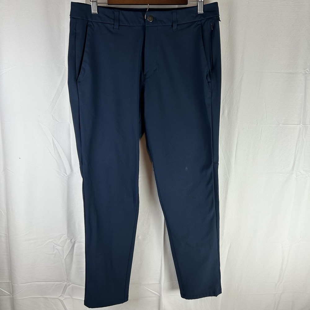 Lululemon ABC‎ Commission Pants Slim Men's 32x28 Blue Warpstreme Chino LM5AF1S